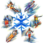 Boris Lyubner, skiing, illustration, illustrator, directory of illustration, winter, sports, sports illustration