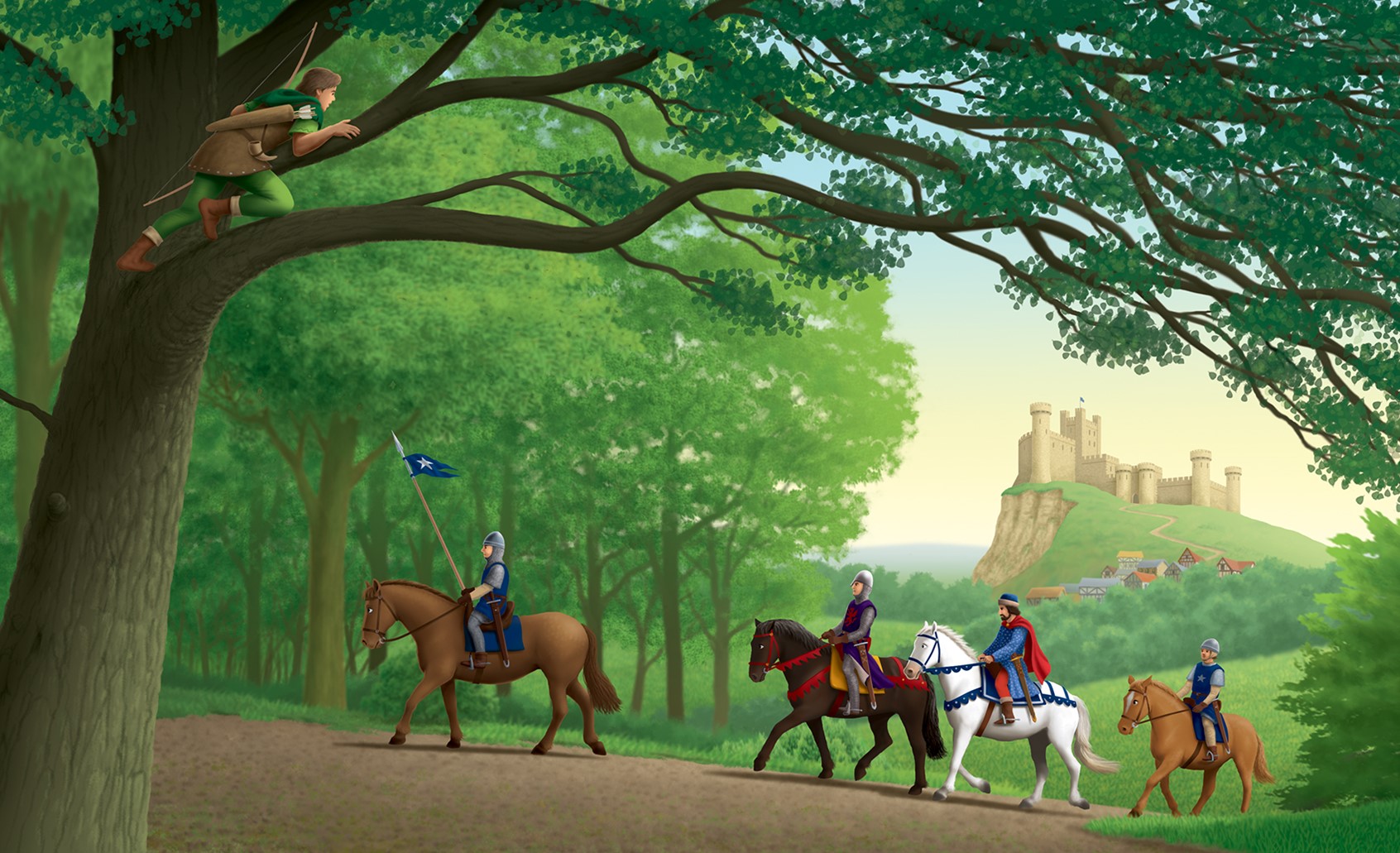 Robin Davies Illustration of Knights