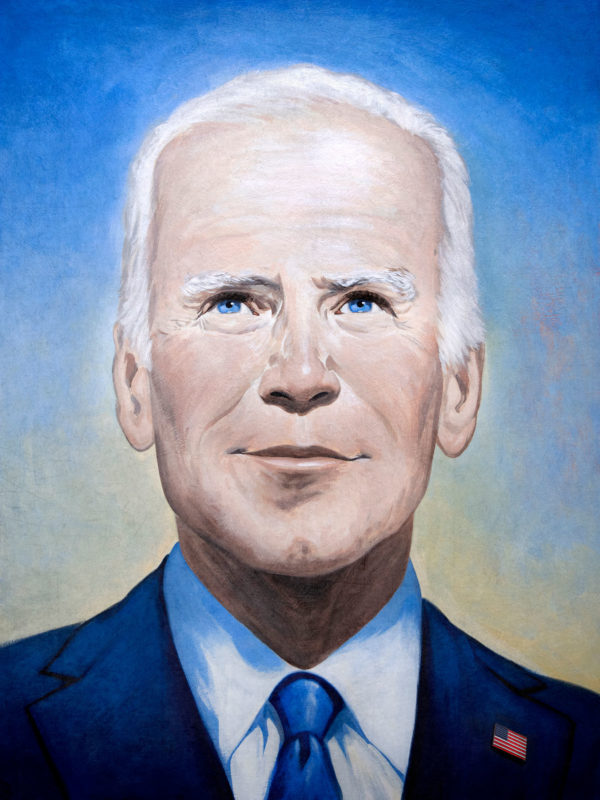 David Brinley AI 40 Winning illustration Joe Biden Portrait