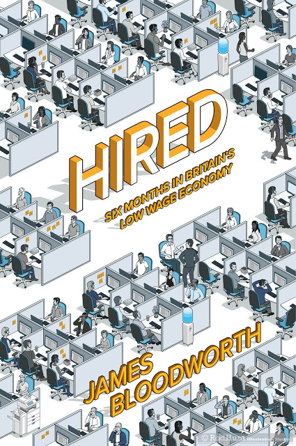  Hired: Six Months in Britain's Low Wage Economy Book Cover Illustration