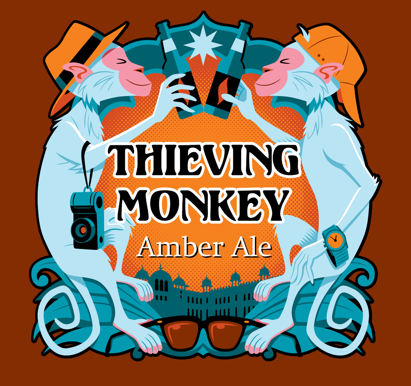 Geo Parkin Thieving Monkey Beer Label
