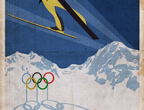 &nbsp;TONY JUMPS INTO POSTER…