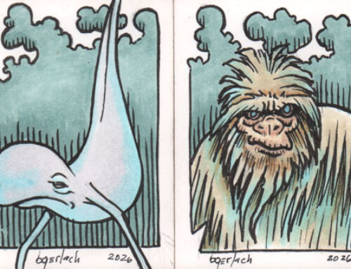 Cryptids Artist Proof Sketch Cards